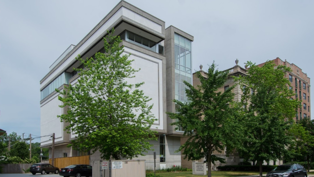 Outside view of Halim Time & Glass Museum Evanston, IL