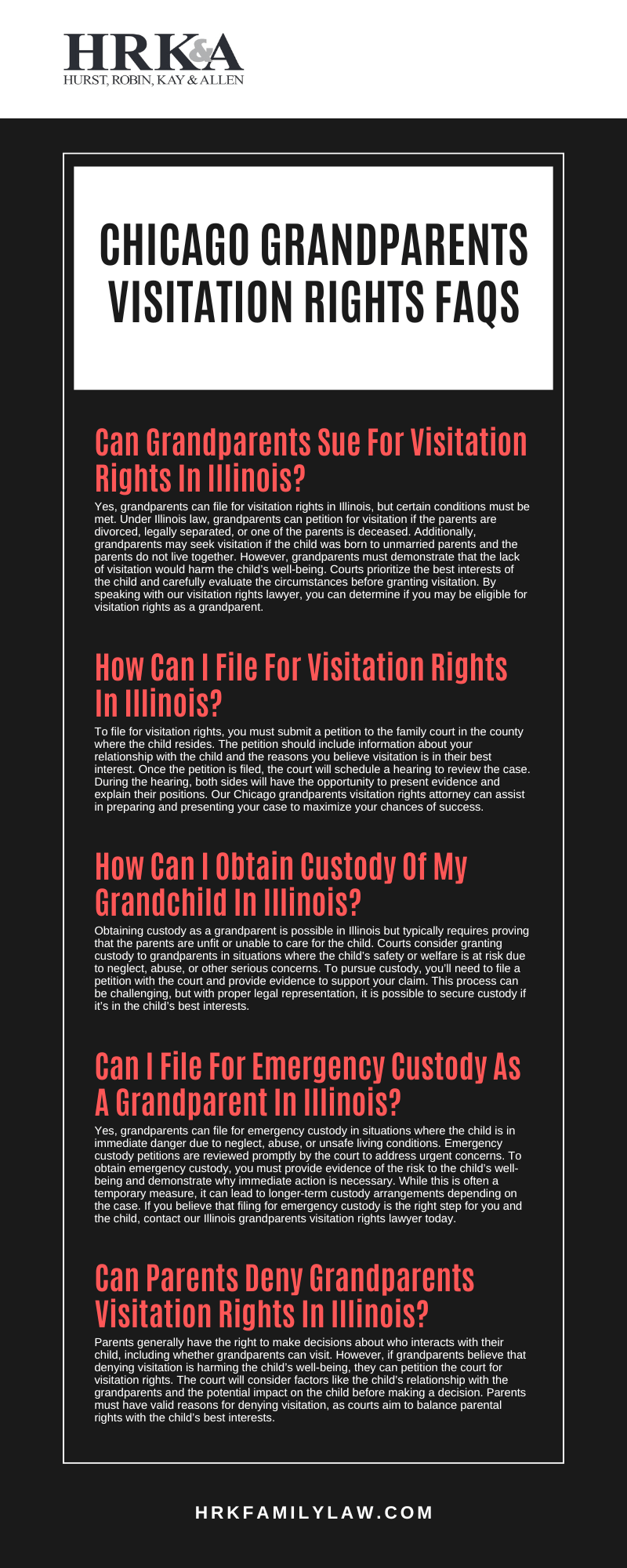 grandparents visitation rights lawyer Chicago, IL Infographic