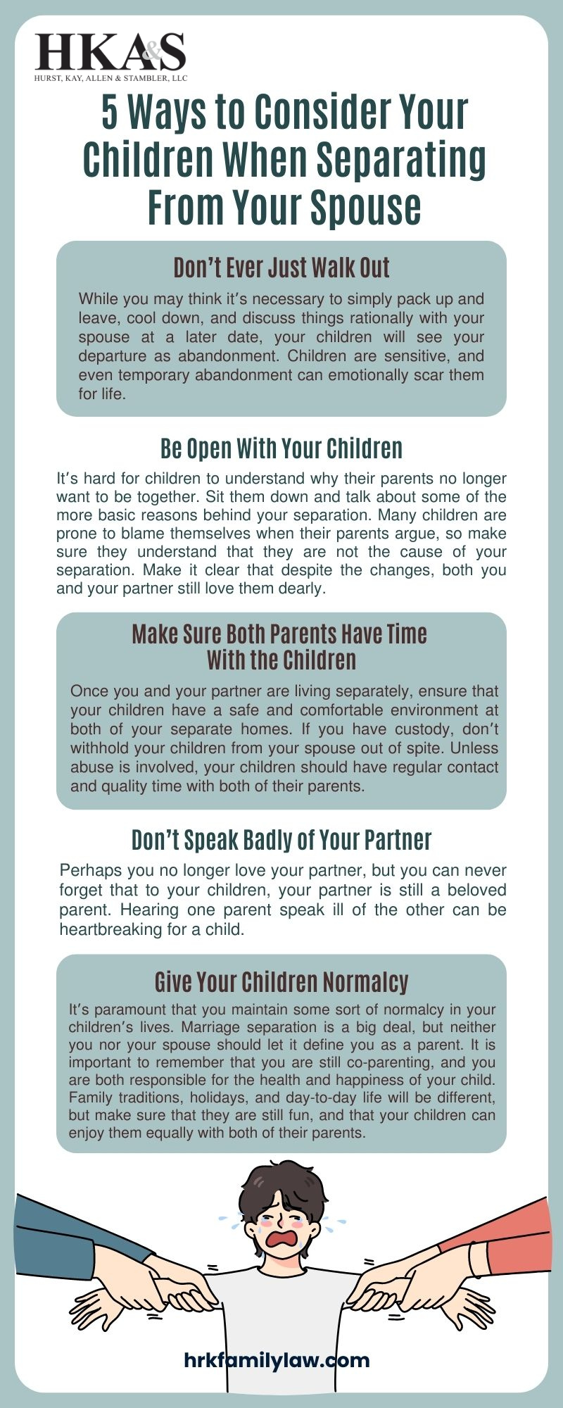 5 Ways to Consider Your Children When Separating From Your Spouse - Infographic