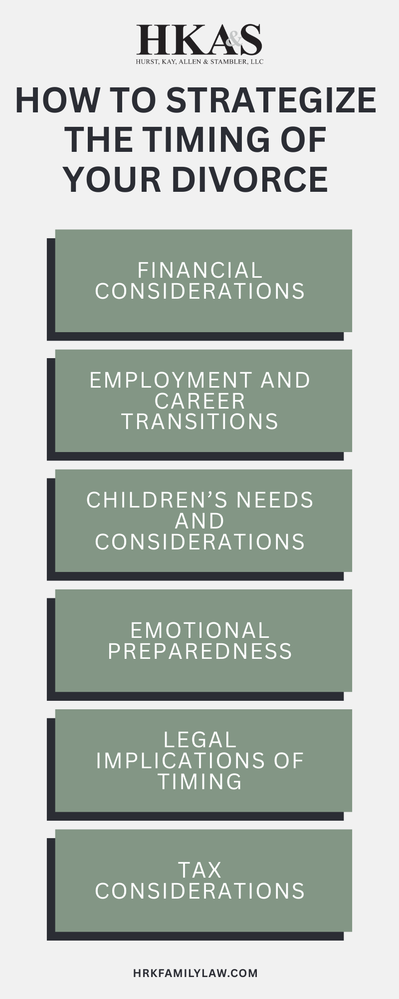 How to Strategize the Timing of Your Divorce - Infographic